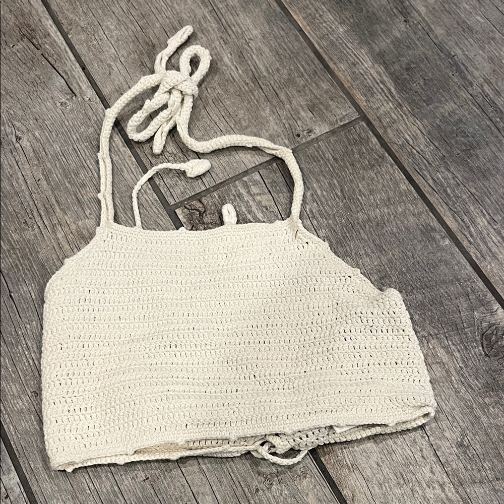 Cleobella Crotchet Cropped Halter Top